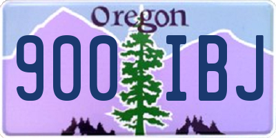 OR license plate 900IBJ
