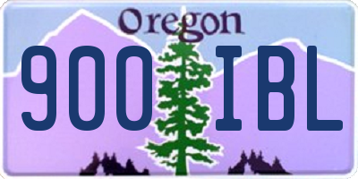 OR license plate 900IBL