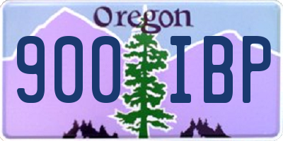 OR license plate 900IBP