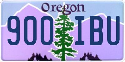 OR license plate 900IBU