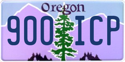OR license plate 900ICP