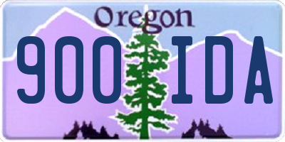 OR license plate 900IDA