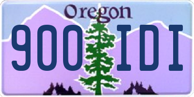OR license plate 900IDI