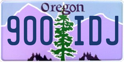 OR license plate 900IDJ