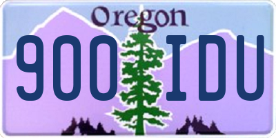 OR license plate 900IDU