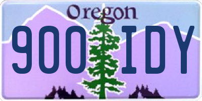 OR license plate 900IDY