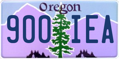 OR license plate 900IEA