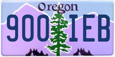 OR license plate 900IEB