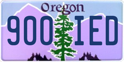 OR license plate 900IED