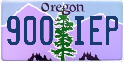 OR license plate 900IEP