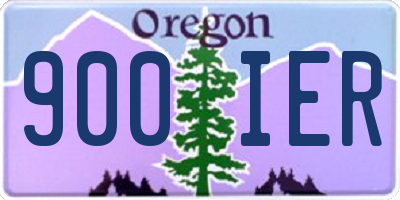 OR license plate 900IER