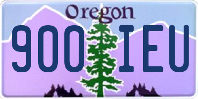 OR license plate 900IEU