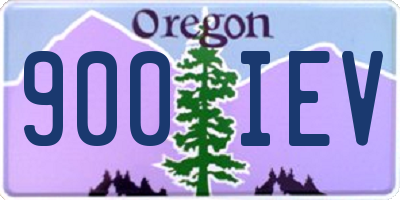 OR license plate 900IEV