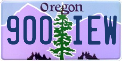 OR license plate 900IEW