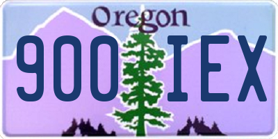 OR license plate 900IEX