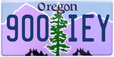 OR license plate 900IEY