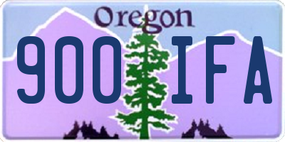 OR license plate 900IFA