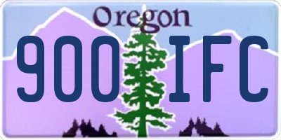 OR license plate 900IFC