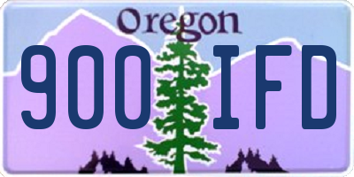 OR license plate 900IFD