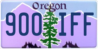 OR license plate 900IFF