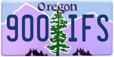 OR license plate 900IFS