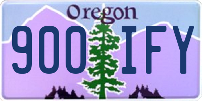 OR license plate 900IFY