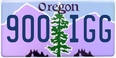 OR license plate 900IGG