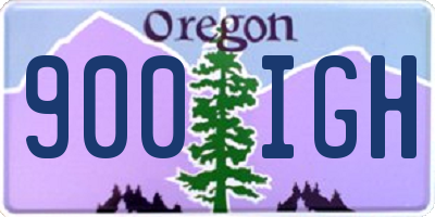 OR license plate 900IGH