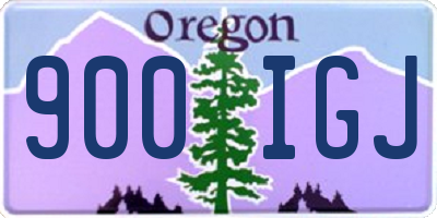 OR license plate 900IGJ