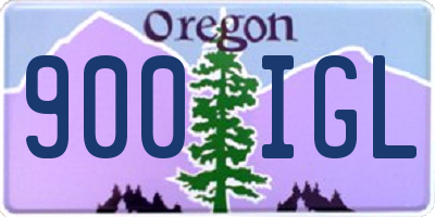 OR license plate 900IGL