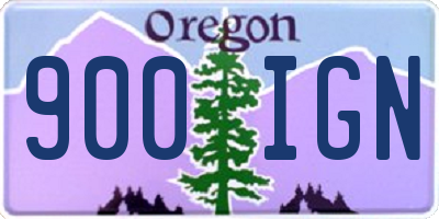 OR license plate 900IGN