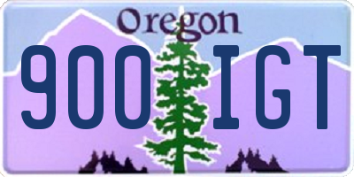 OR license plate 900IGT