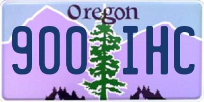 OR license plate 900IHC