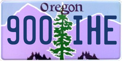OR license plate 900IHE