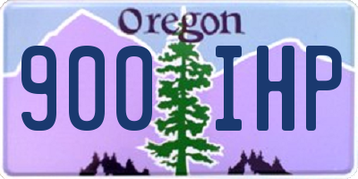 OR license plate 900IHP