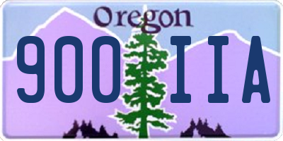 OR license plate 900IIA