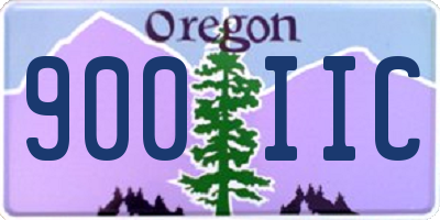 OR license plate 900IIC