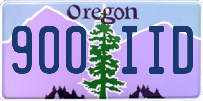 OR license plate 900IID