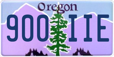 OR license plate 900IIE