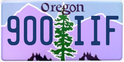 OR license plate 900IIF