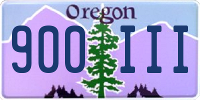 OR license plate 900III