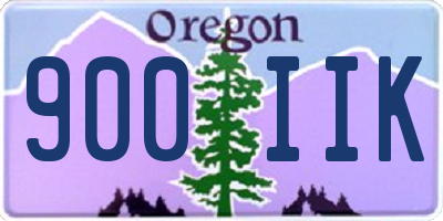 OR license plate 900IIK