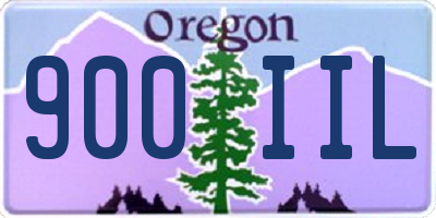OR license plate 900IIL