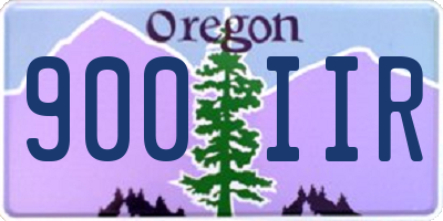 OR license plate 900IIR