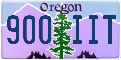 OR license plate 900IIT