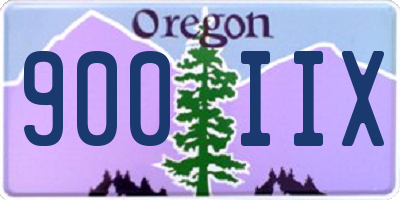 OR license plate 900IIX