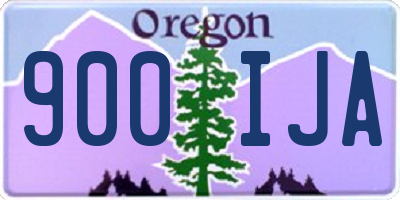 OR license plate 900IJA