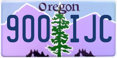 OR license plate 900IJC