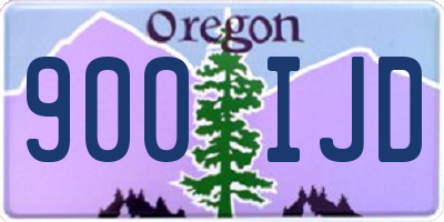 OR license plate 900IJD