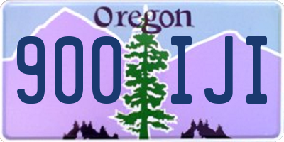OR license plate 900IJI